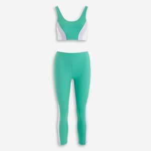 Wilo by Anthropologie Mint Matching Workout Outfit-NWT-Sz XS